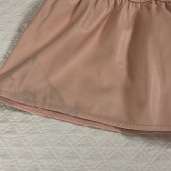 Anthropologie The Somerset Mini Dress faux leather edition blush pink XS - Picture 8 of 13